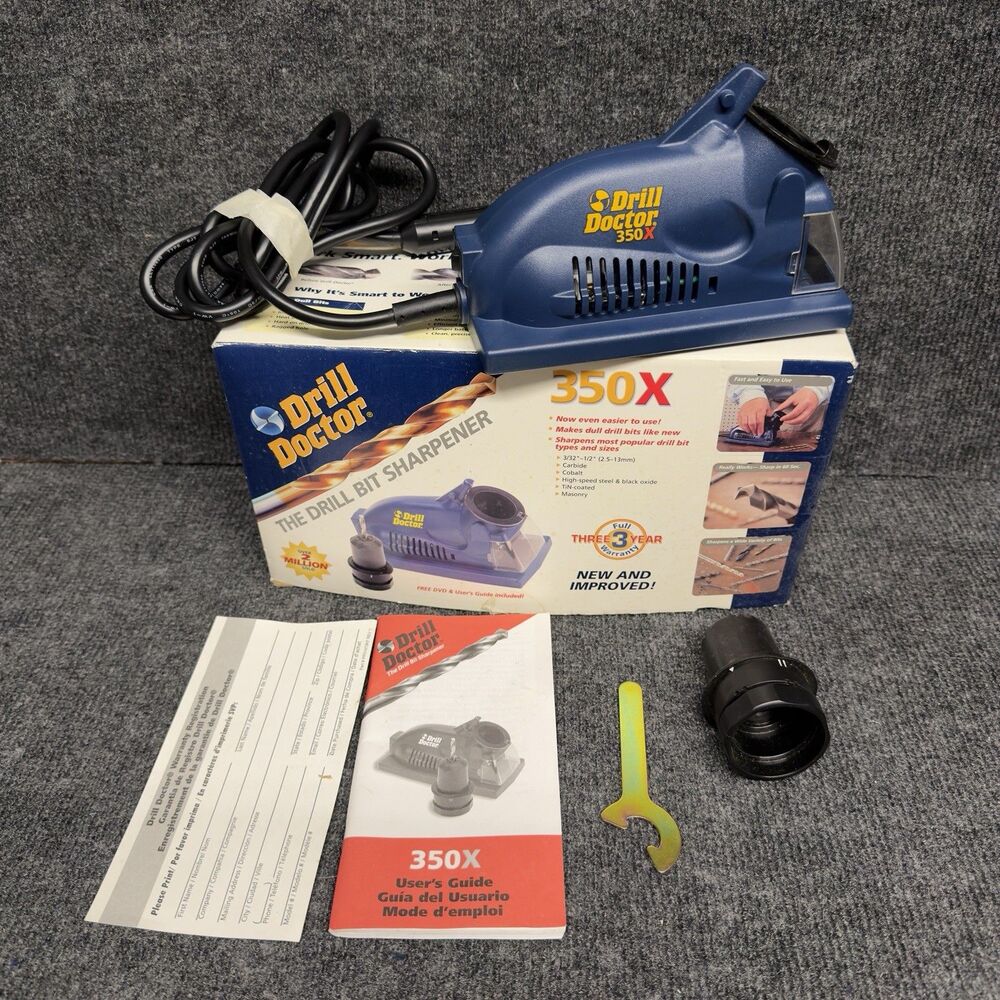Drill Doctor 350X Portable High Speed Electric Drill Bit Sharpener 3/32" to 1/2"